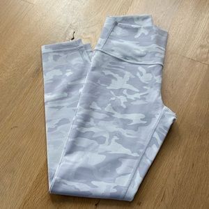 Lululemon Pale grey/ Camo Leggings. 6